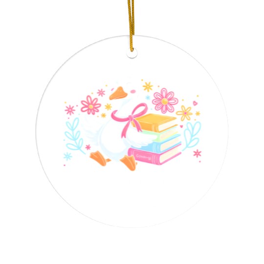 Funny Silly Goose Inclusion Means Everyone Belongs Ceramic Ornaments