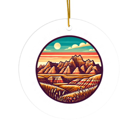 Badlands National Park Natures Untamed Ceramic Ornaments