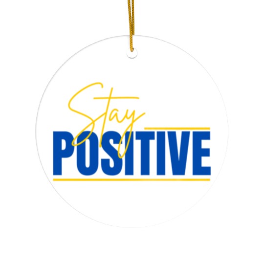 Ceramic Ornaments Stay Positive Typography Design