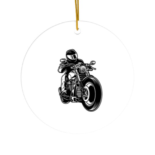 Fearless Motorcycle Club Logo Design Ceramic Ornaments
