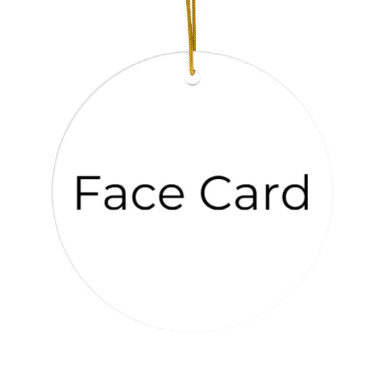 Face Card Ceramic Ornaments