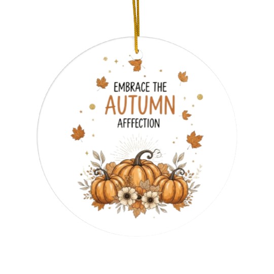 Embrace the Autumn Family Ceramic Ornaments