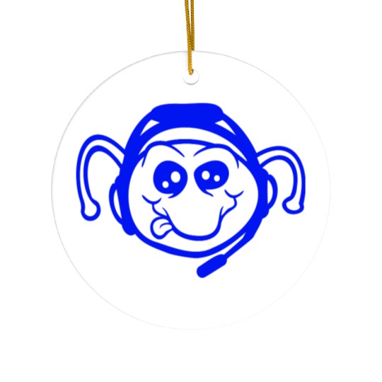 Caterpillar Gamer headset Nerd Alien headphones Ceramic Ornaments