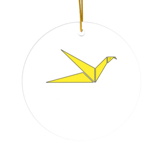 Just Try – Origami Bird (Eagle) Motivational Ceramic Ornaments