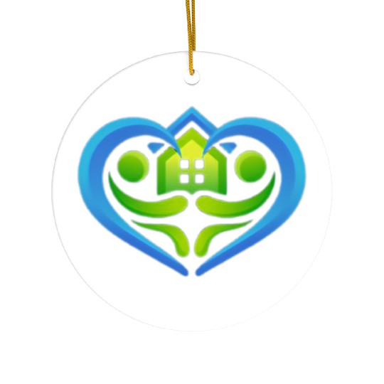 Creative Heart Home Embrace Design Ceramic Ornaments