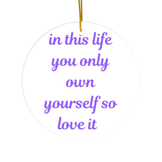 Bold Positive Quote Ceramic Ornaments for Mindful Souls
