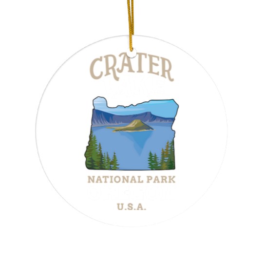 Crater Lake National Park US Oregon Ceramic Ornaments