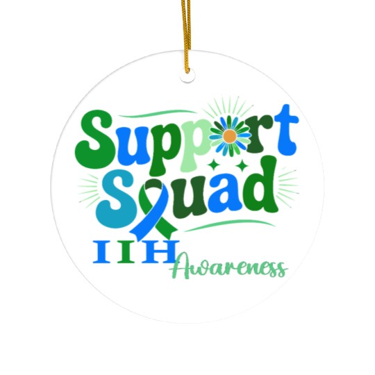 Support Squad IIH Awareness Design Ceramic Ornaments