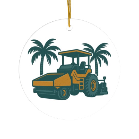 Tropical Golf Course Turf Landscape Ceramic Ornaments