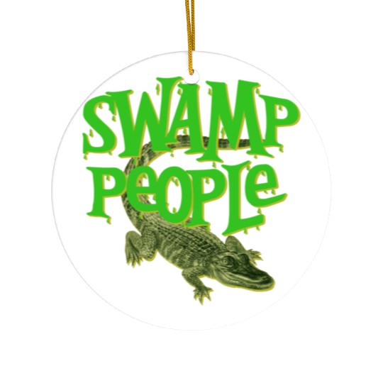 Swamp People Alligators Ceramic Ornaments