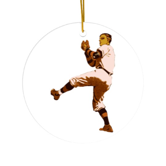 Baseball Pitcher Ceramic Ornaments
