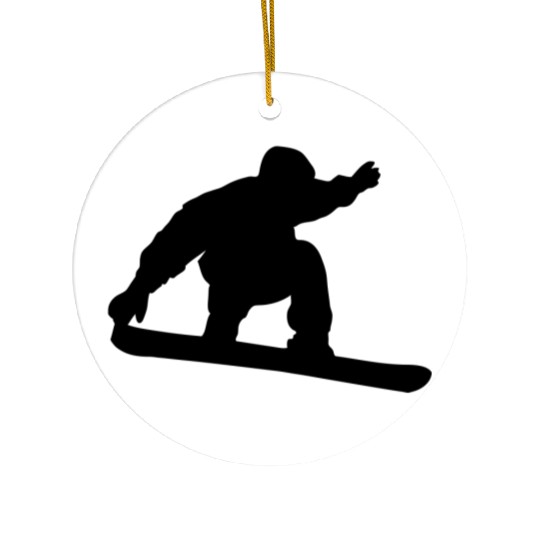 Snowboarding Ceramic Ornaments
