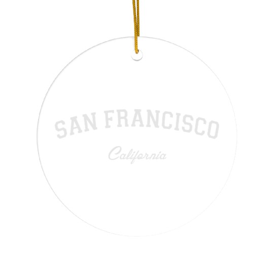 San Francisco Ceramic Ornaments