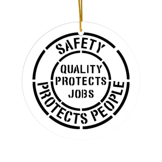 Safety Protects People Ceramic Ornaments