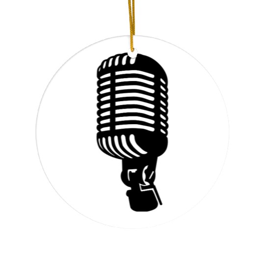 Microphone Ceramic Ornaments
