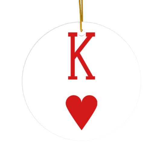 King of Hearts Ceramic Ornaments