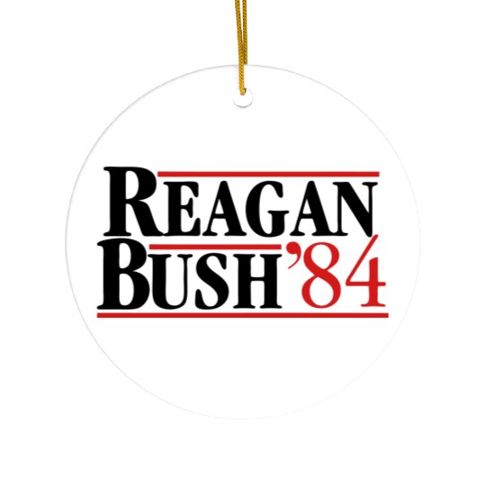 Reagan Bush '84 Ceramic Ornaments