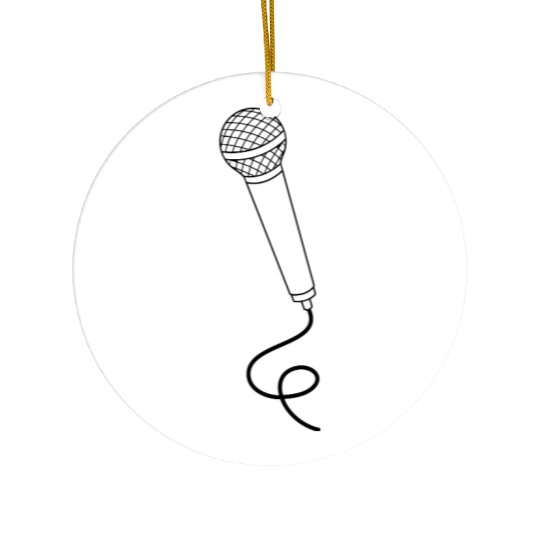microphone Ceramic Ornaments