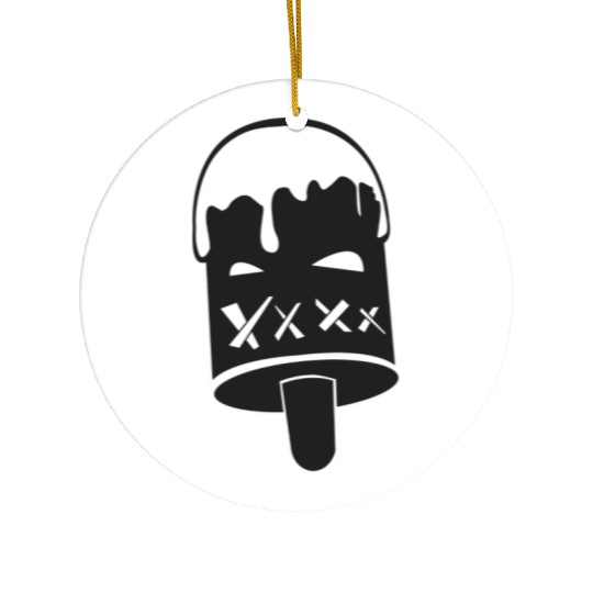 mean ice cream Ceramic Ornaments