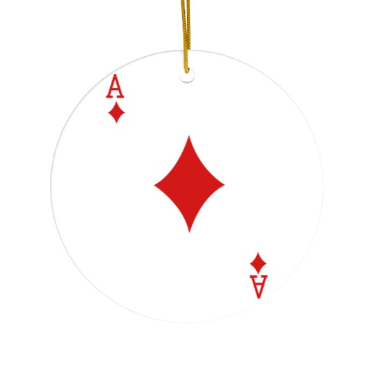 Ace Playing Card Ceramic Ornaments