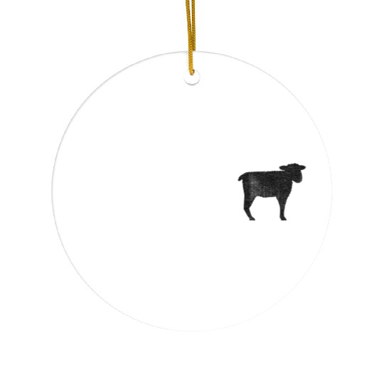 Many White Sheep: One Black Sheep Ceramic Ornaments