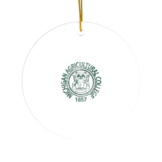 Old MAC Agriculture College Michigan Ceramic Ornaments