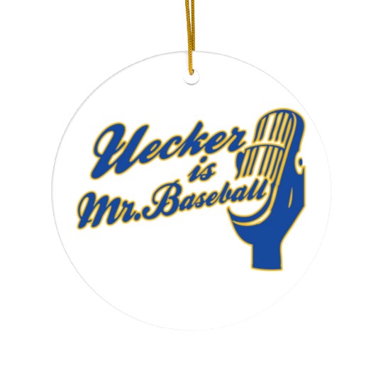 Ueck Uecker Milwaukee Mr. Baseball Ceramic Ornaments