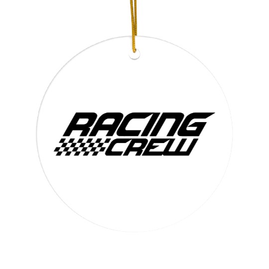 Racing Crew Design Ceramic Ornaments