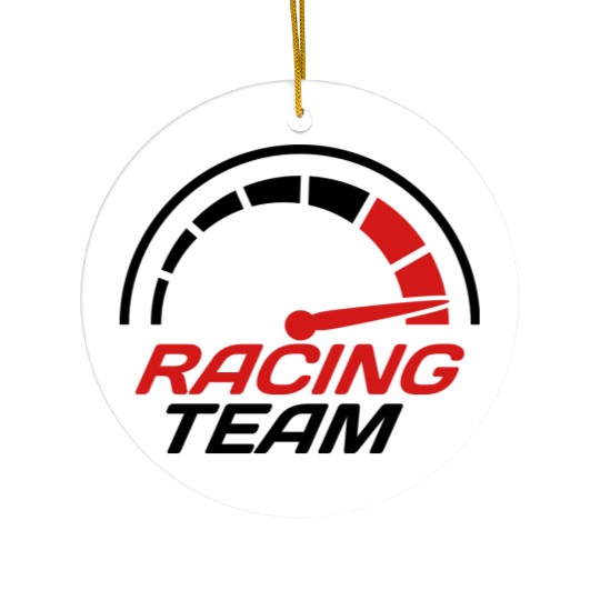 Racing team speedometer quick lawn Ceramic Ornaments