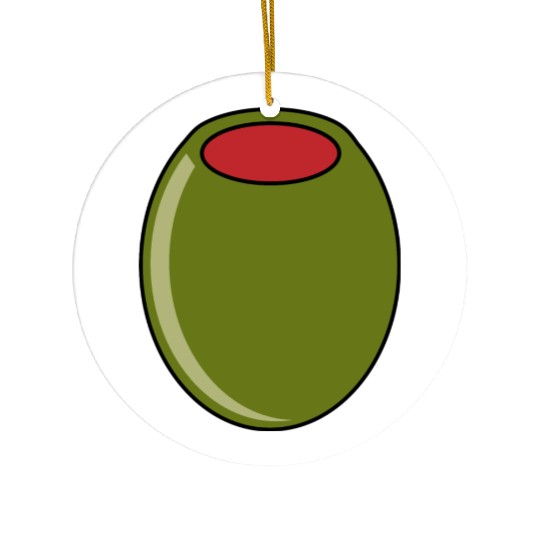 green olive Ceramic Ornaments
