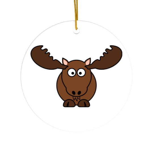 Moose Ceramic Ornaments