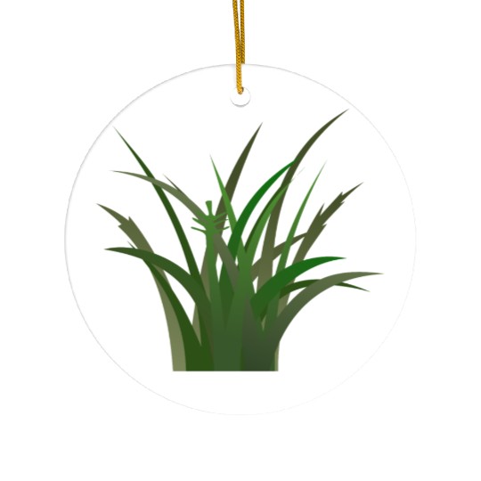 Green Grass Ceramic Ornaments