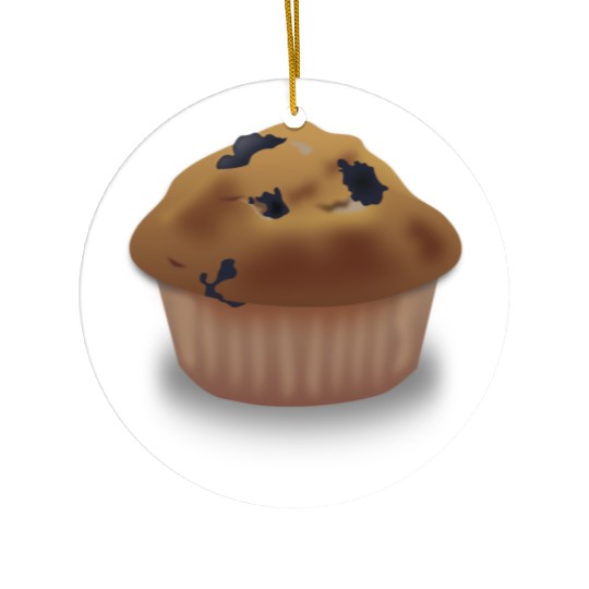 Blueberry Muffin Ceramic Ornaments