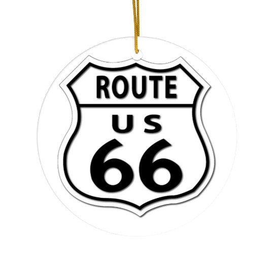 Route 66 Ceramic Ornaments