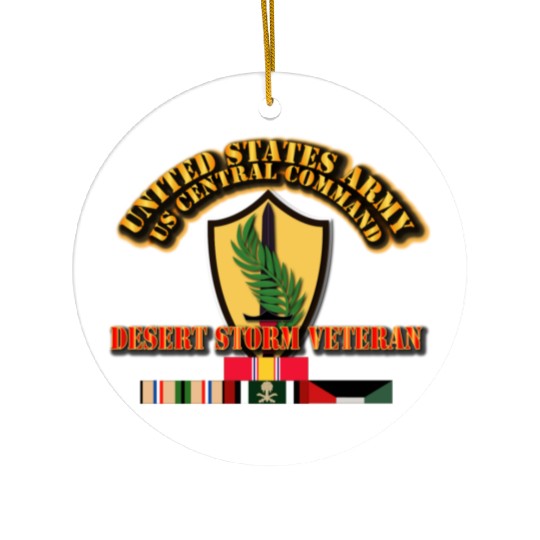 Army - US CENTRAL COMMAND - Desert Storm Veteran Ceramic Ornaments