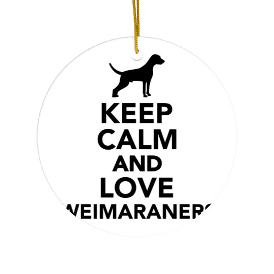 Weimaraner Ceramic Ornaments