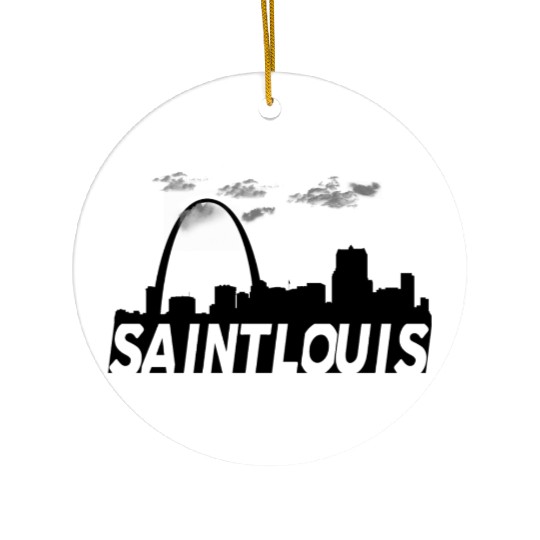 Saint St Louis Missouri Skyline Ceramic Ornaments