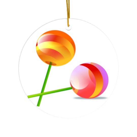 lollipop Ceramic Ornaments