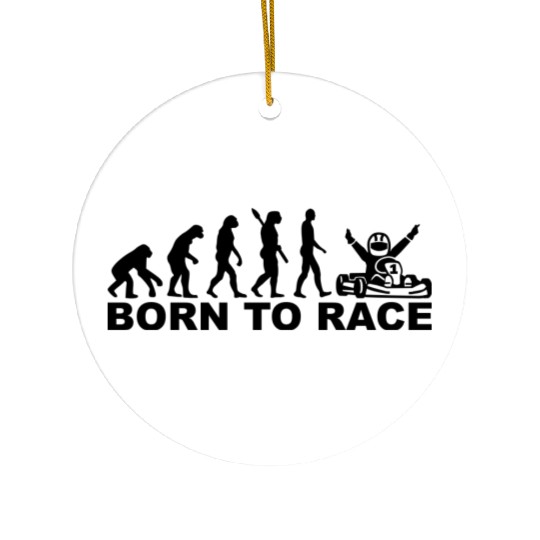 Evolution Born to race Ceramic Ornaments