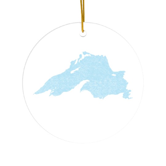 Lake Superior Great Lakes Ceramic Ornaments