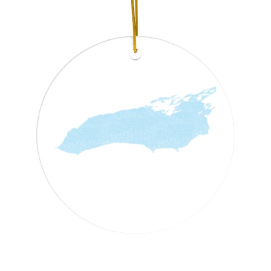 Lake Ontario Great Lakes Ceramic Ornaments