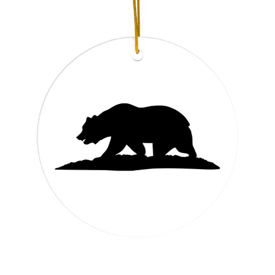 California Bear Ceramic Ornaments