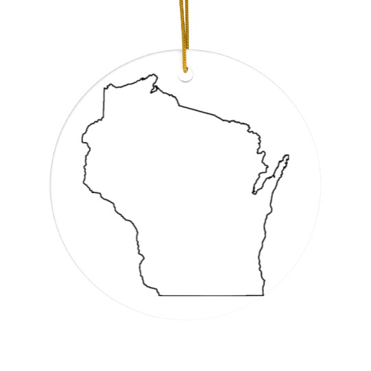 Coloring Book Wisconsin Ceramic Ornaments