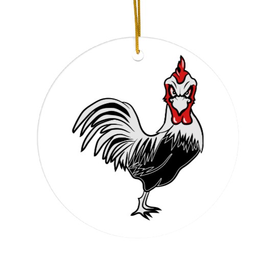 Cock funny Ceramic Ornaments