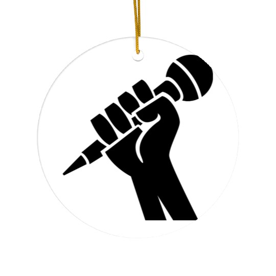 microphone Ceramic Ornaments