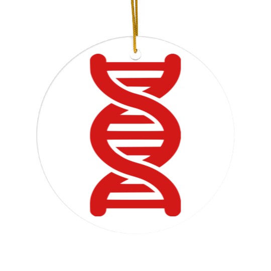 DNA Strand Icon Ceramic Ornaments