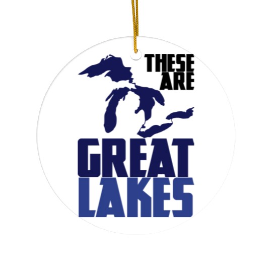 These are GREAT LAKES Ceramic Ornaments