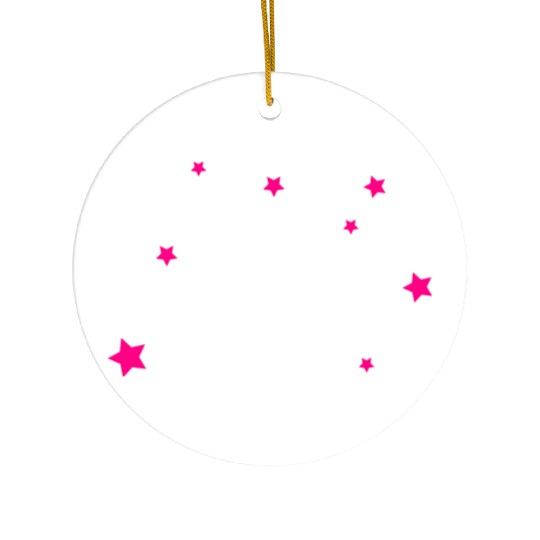 Stars, Pink, Bling Bling Ceramic Ornaments