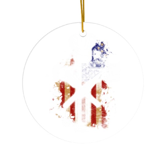 chef, chef funny, chef skull and cleavers, swedish Ceramic Ornaments