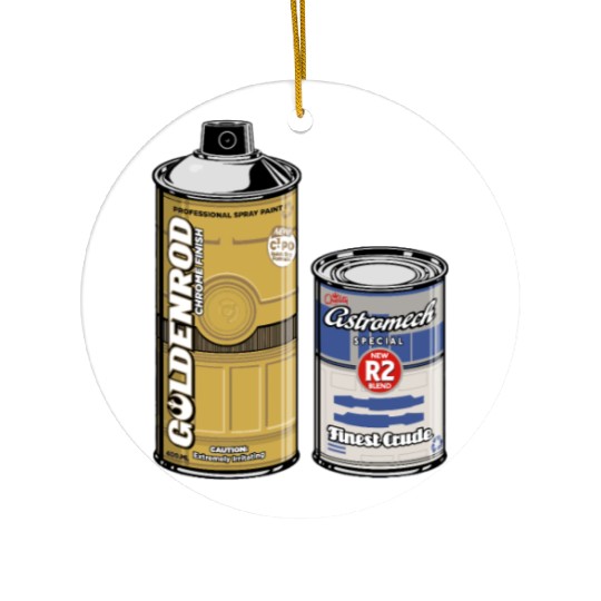 Funny Star Wars r2d2 and c3p0 parody Ceramic Ornaments